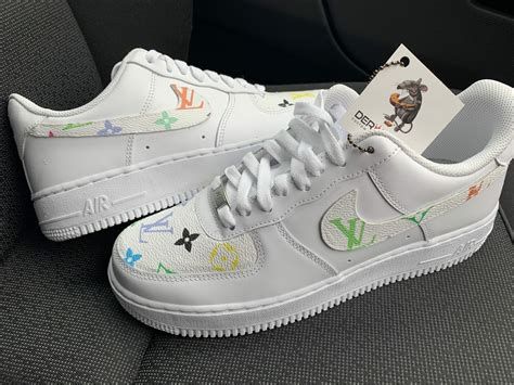 white lv air force 1